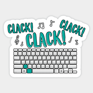 Clacking Noisy Keyboard Sticker